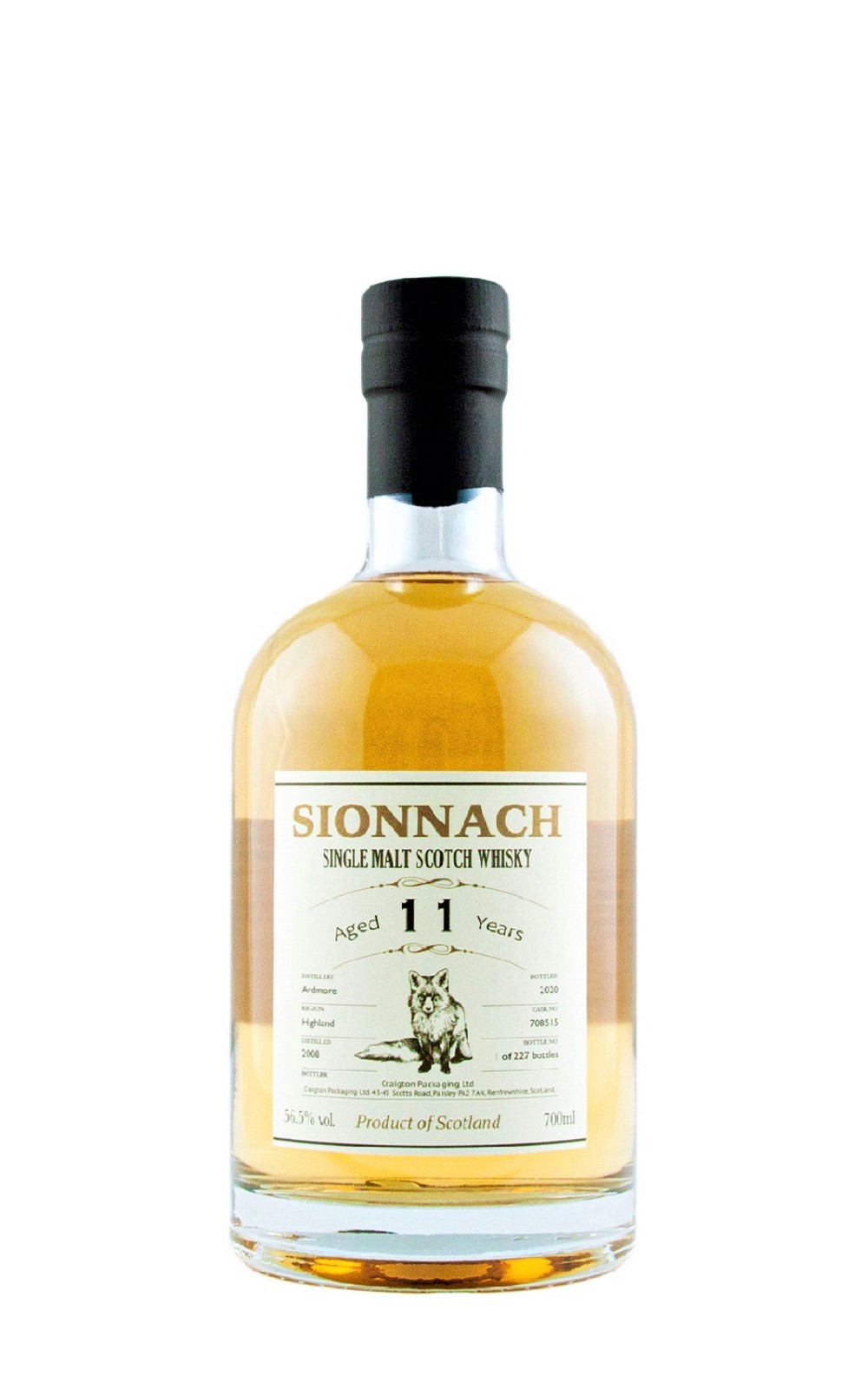 Sionnach Ardmore 2008 Aged 11 Years Single Malt Scotch Whisky 紅狐系列 奧德摩爾 2008 11年 單一麥芽蘇格蘭威士忌原酒