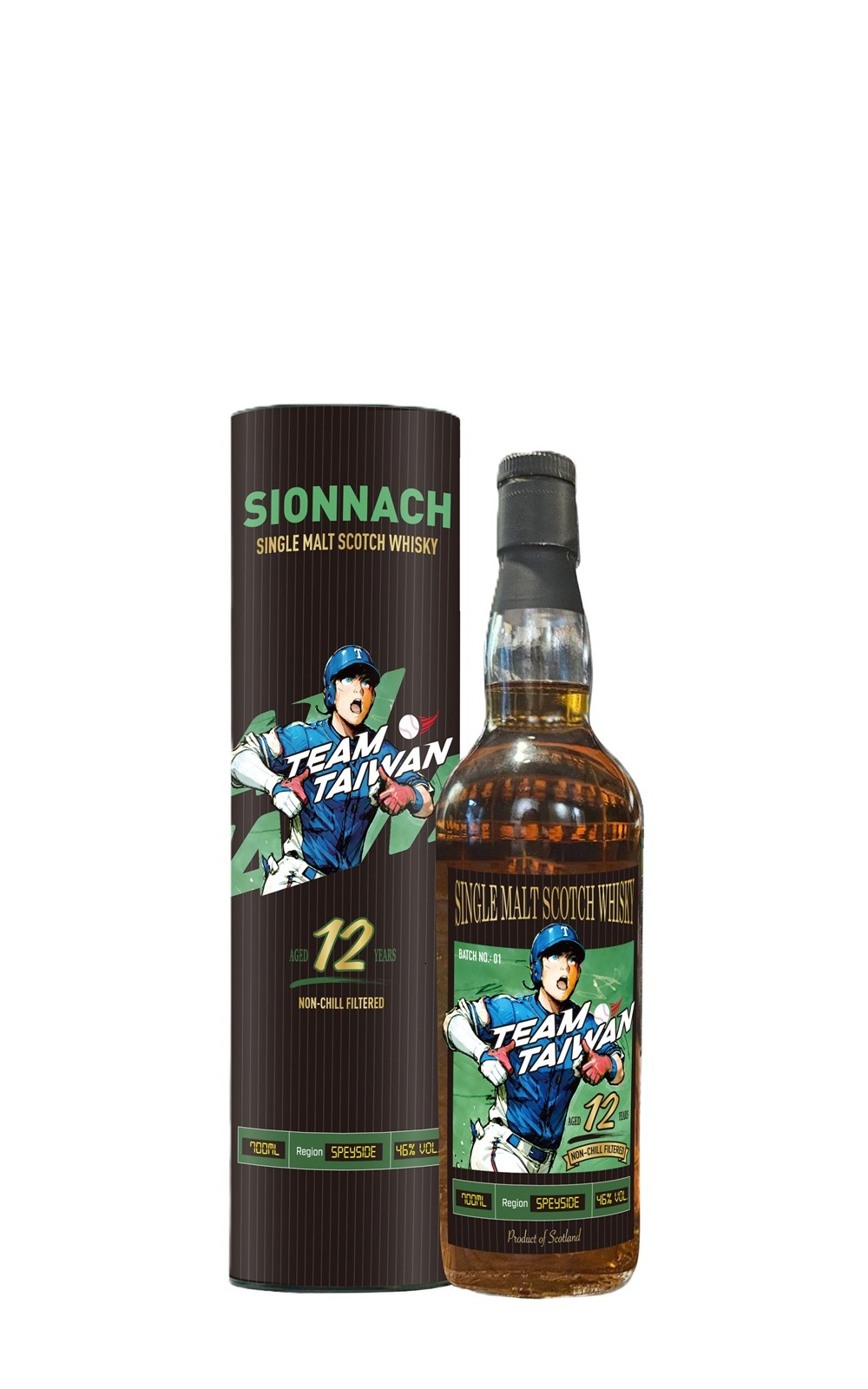 Sionnach Secret Speyside Aged 12 Years Single Malt Scotch Whisky Team Taiwan Edition 紅狐系列 神秘斯佩賽 12年單一麥芽蘇格蘭威士忌 Team Taiwan 版