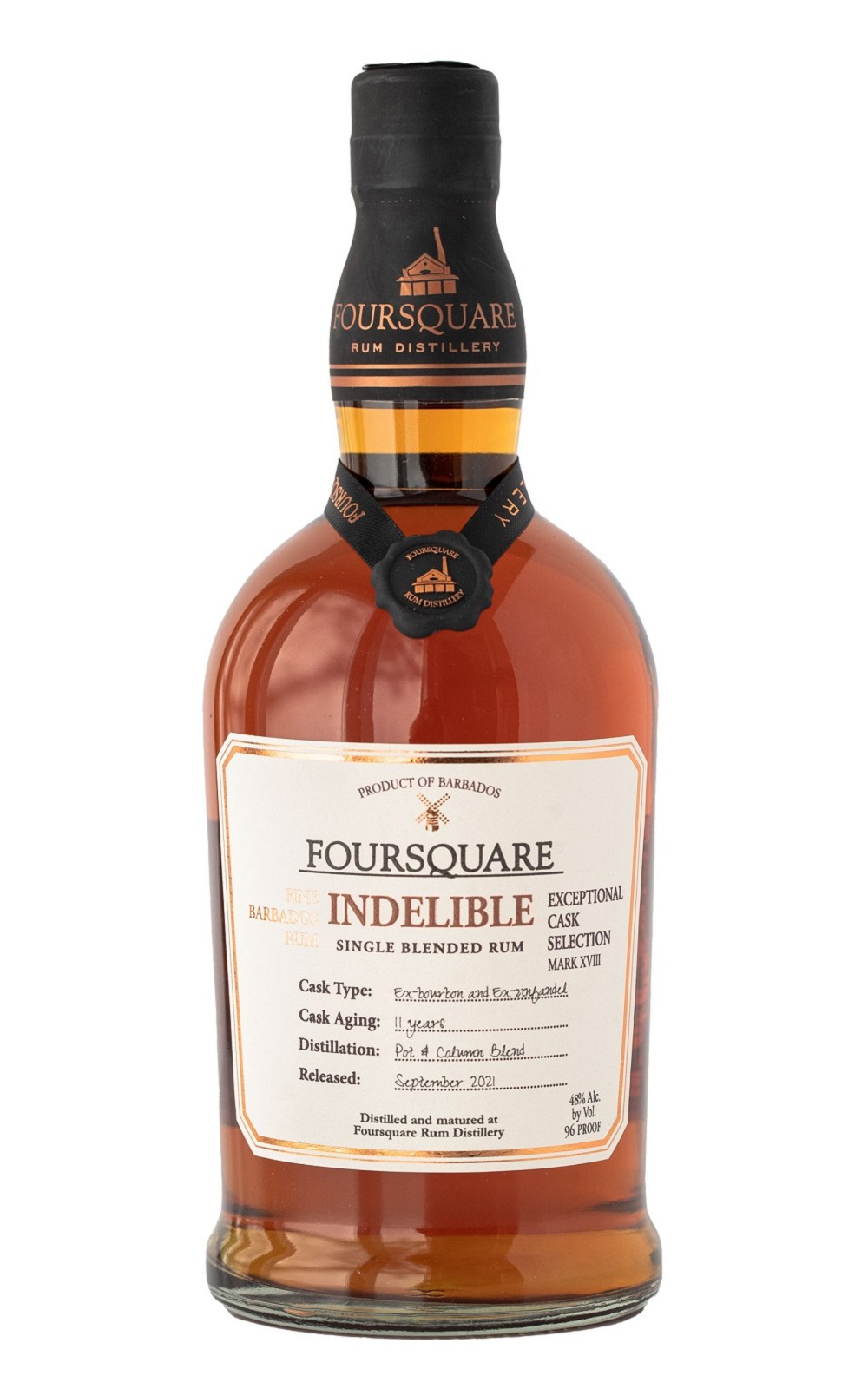 Foursquare Rum Distillery Exceptional Cask Selection Mark XVIII Indelible 11 Years Single Blended Rum 四方蘭姆酒蒸餾廠 四方珍藏系列 18號 不可磨滅 11年蘭姆酒