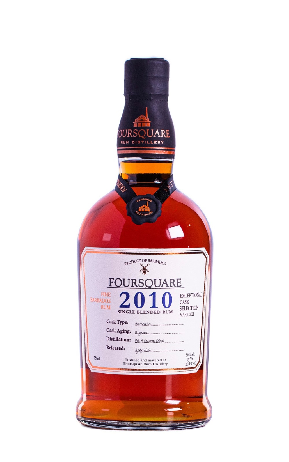 Foursquare Rum Distillery Exceptional Cask Selection Mark XXI 2010 12 Years Single Blended Rum 四方蘭姆酒蒸餾廠 珍藏系列 21號 2010 12年蘭姆酒