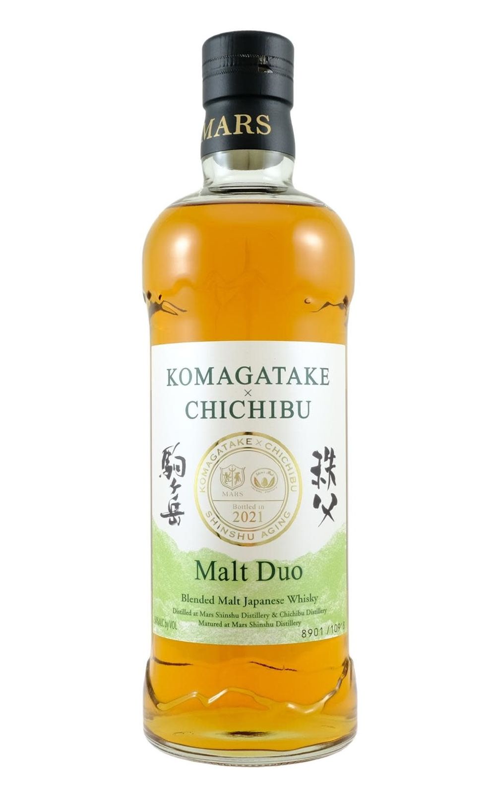 Mars Komagatake Distillery Mars Shinshu Distillery Malt Duo Komagatake x Chichibu 2021 Blended Malt Japanese Whisky Mars駒之岳蒸餾廠 Mars 信州蒸餾廠 雙麥 駒之岳 X 秩父 2021 調和麥芽日本威士忌
