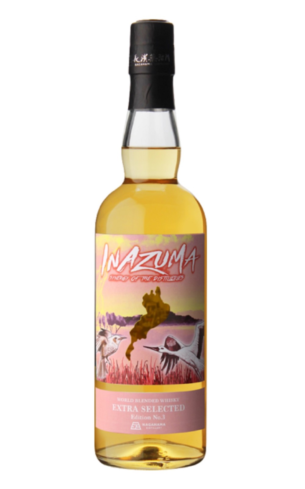 Nagahama Distillery Inazuma Extra Selected Edition No 3 World Blended Whisky 長濱蒸餾廠 長濱 X 三郎丸 X 江井島 閃電 3 聯名 調和威士忌