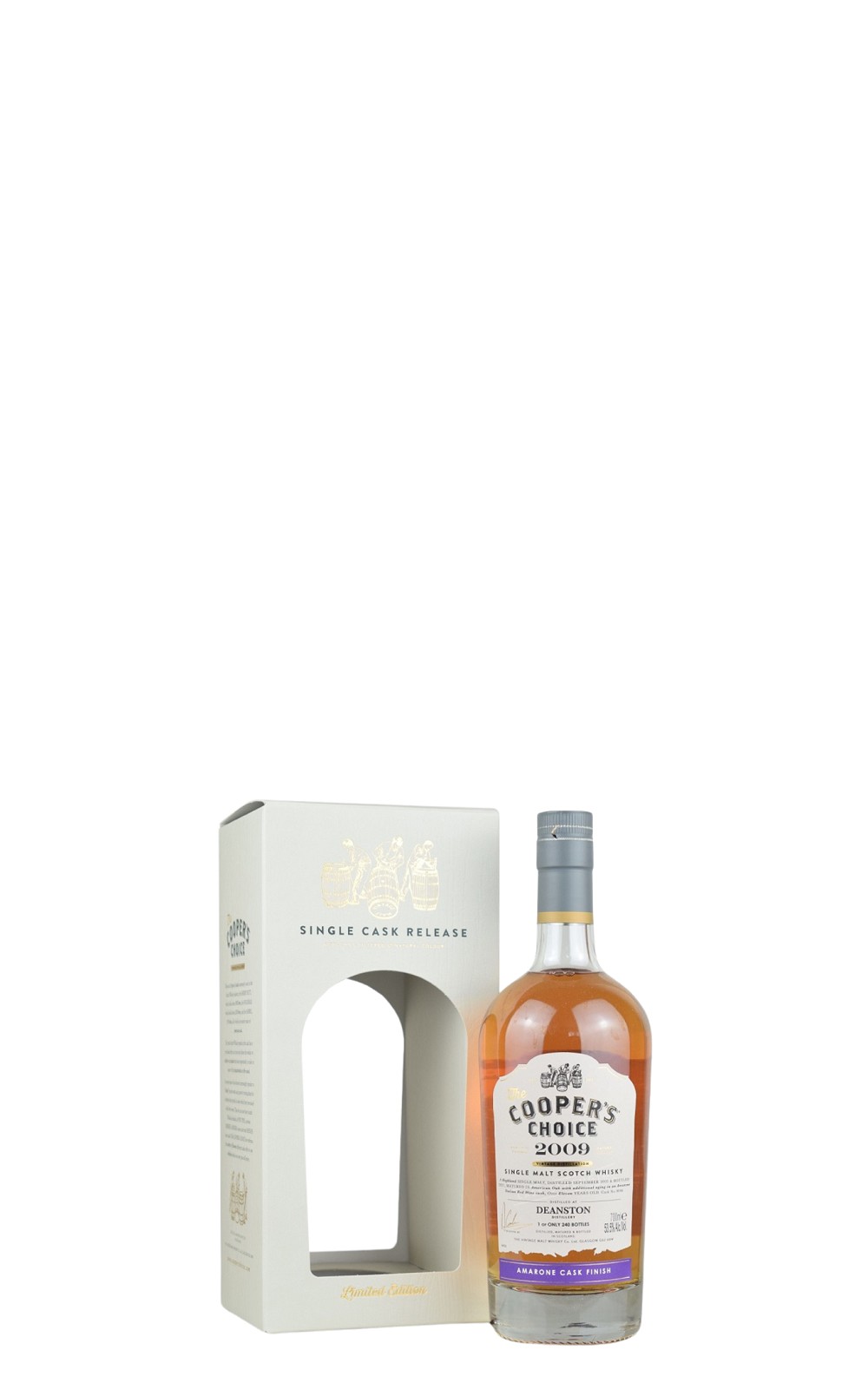 The Cooper s Choice Deanston 2009 Amarone Cask Single Malt Scotch Whisky 酷選大師 汀士頓 2009 阿瑪羅內桶 單一麥芽蘇格蘭威士忌
