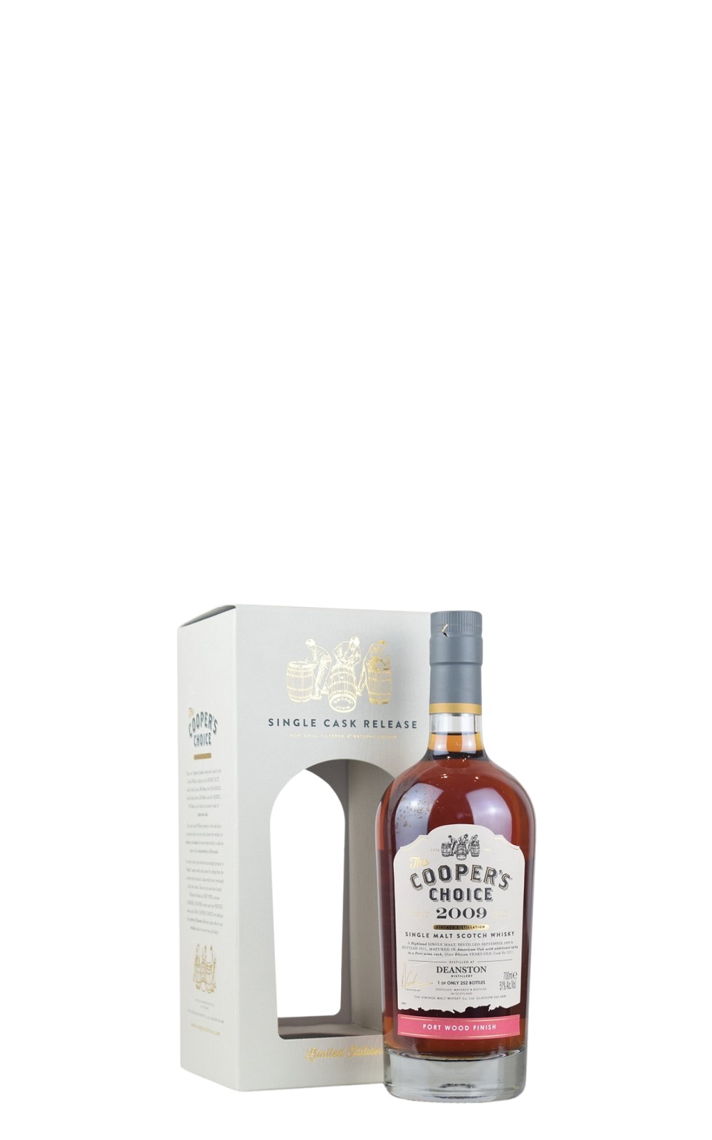 The Cooper s Choice Deanston 2009 Port Wood Finish Single Malt Scotch Whisky 酷選大師 汀士頓 2009 波特桶 單一麥芽蘇格蘭威士忌