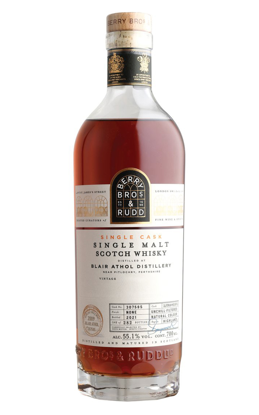 Berry Bros Rudd Single Cask Blair Athol 2009 307585 Single Cask Single Malt Scotch Whisky 貝瑞兄弟與洛德 單桶系列 布萊爾阿蘇 2009 307585 單一麥芽蘇格蘭威士忌