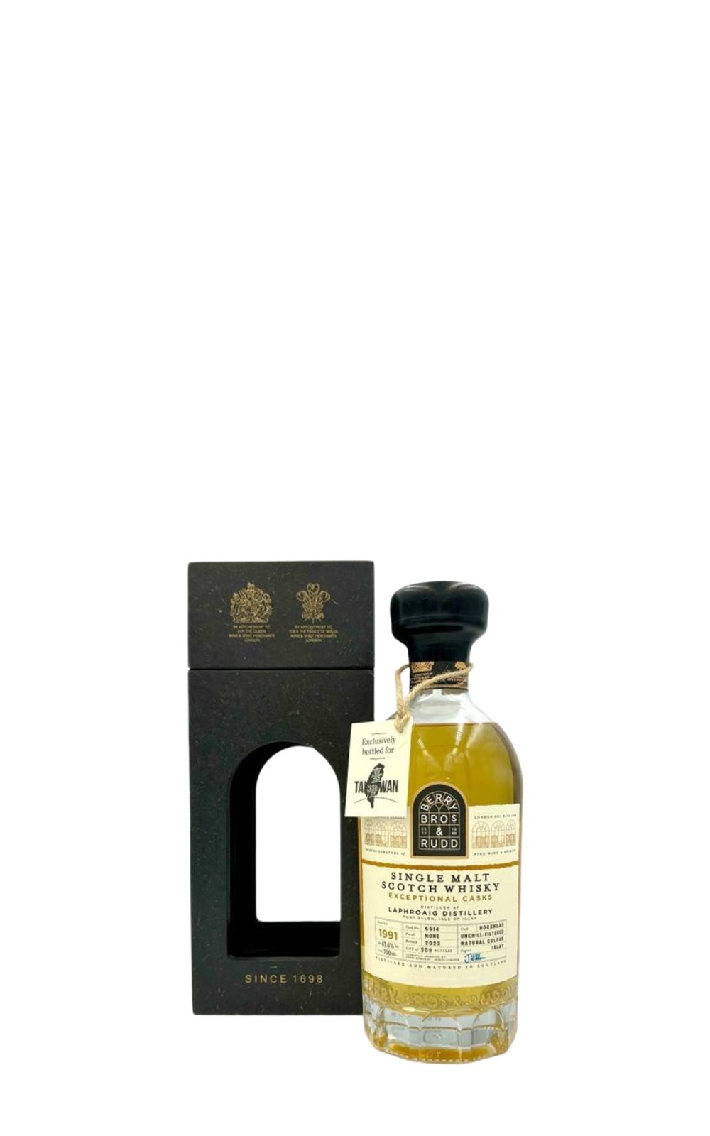Berry Bros Rudd Laphroaig 1991 6514 Single Malt Scotch Whisky Taiwan Exclusive 貝瑞兄弟與洛德 拉弗格1991 6514 單一麥芽蘇格蘭威士忌 台灣限定版​