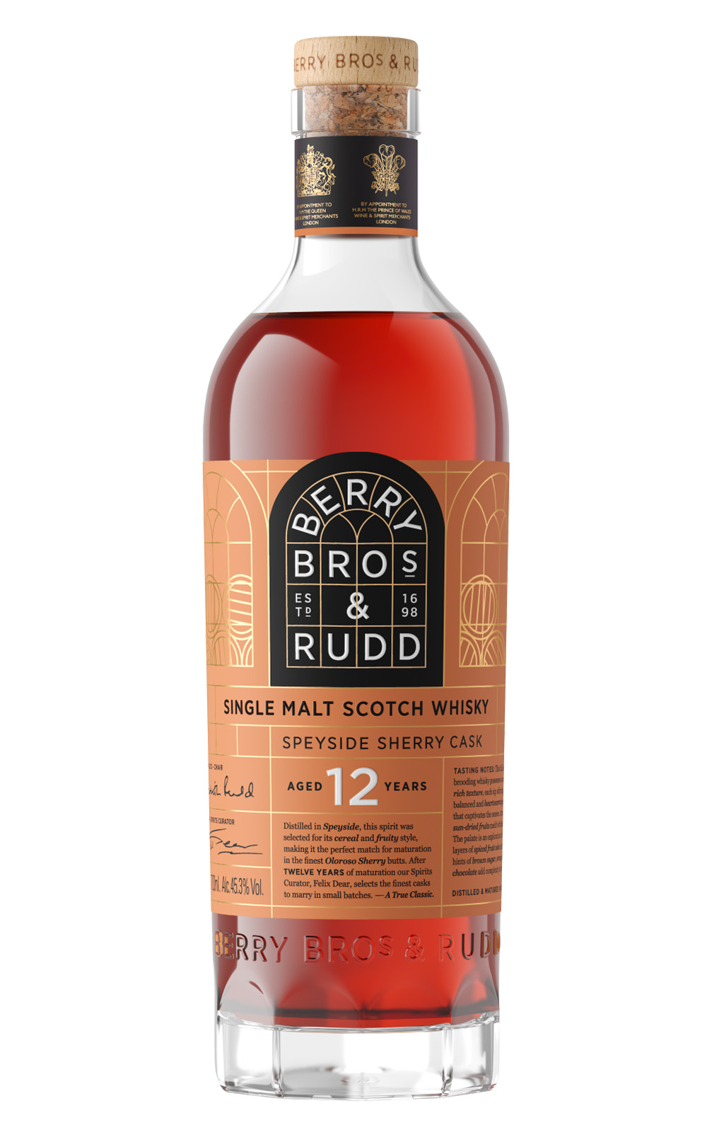 Berry Bros Rudd The Classic Aged 12 Years Sherry Cask Speyside Single Malt Scotch Whisky 貝瑞兄弟與洛德 貝瑞雅仕 12年雪莉桶 斯佩賽單一麥芽蘇格蘭威士忌