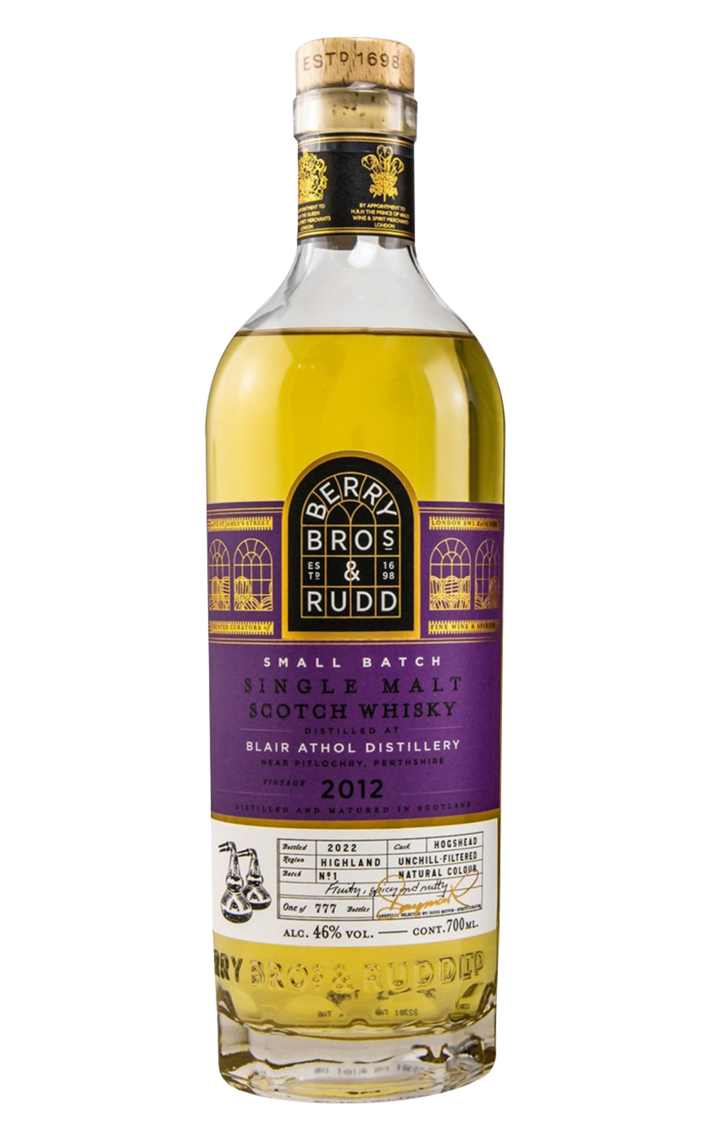 Berry Bros Rudd Small Batch Blair Athol 2012 Single Malt Scotch Whisky 貝瑞兄弟與洛德 小批次系列 布萊爾阿蘇 2012 單一麥芽蘇格蘭威士忌