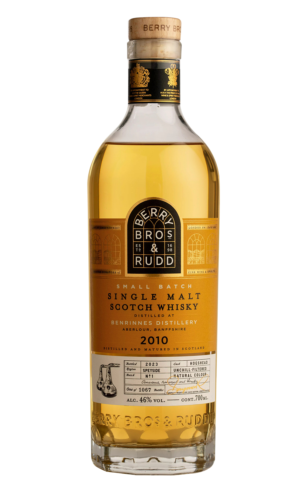Berry Bros Rudd Small Batch Benrinnes 2010 Single Malt Scotch Whisky 貝瑞兄弟與洛德 小批次系列 本利林 2010 單一麥芽蘇格蘭威士忌