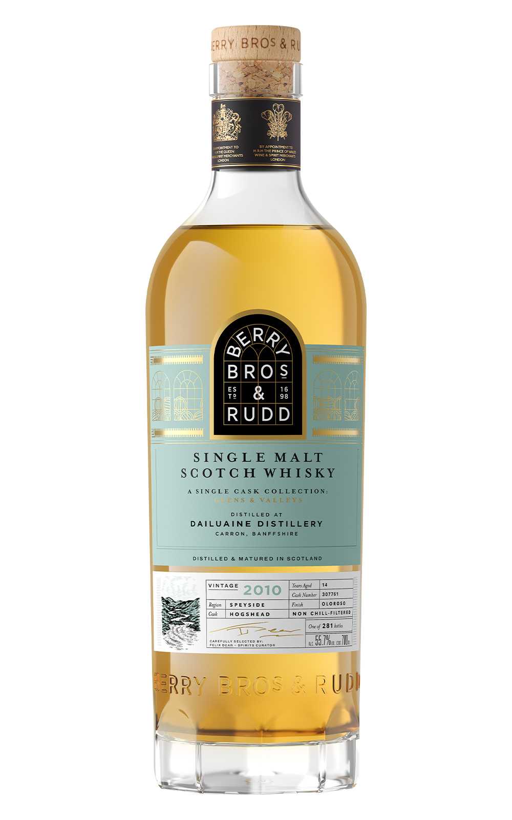 Berry Bros Rudd A Single Cask Collection Glens Valleys Dailuaine 2010 307761 Single Malt Scotch Whisky 貝瑞兄弟與洛德 單桶系列 大雲 2010 307761 單一麥芽蘇格蘭威士忌