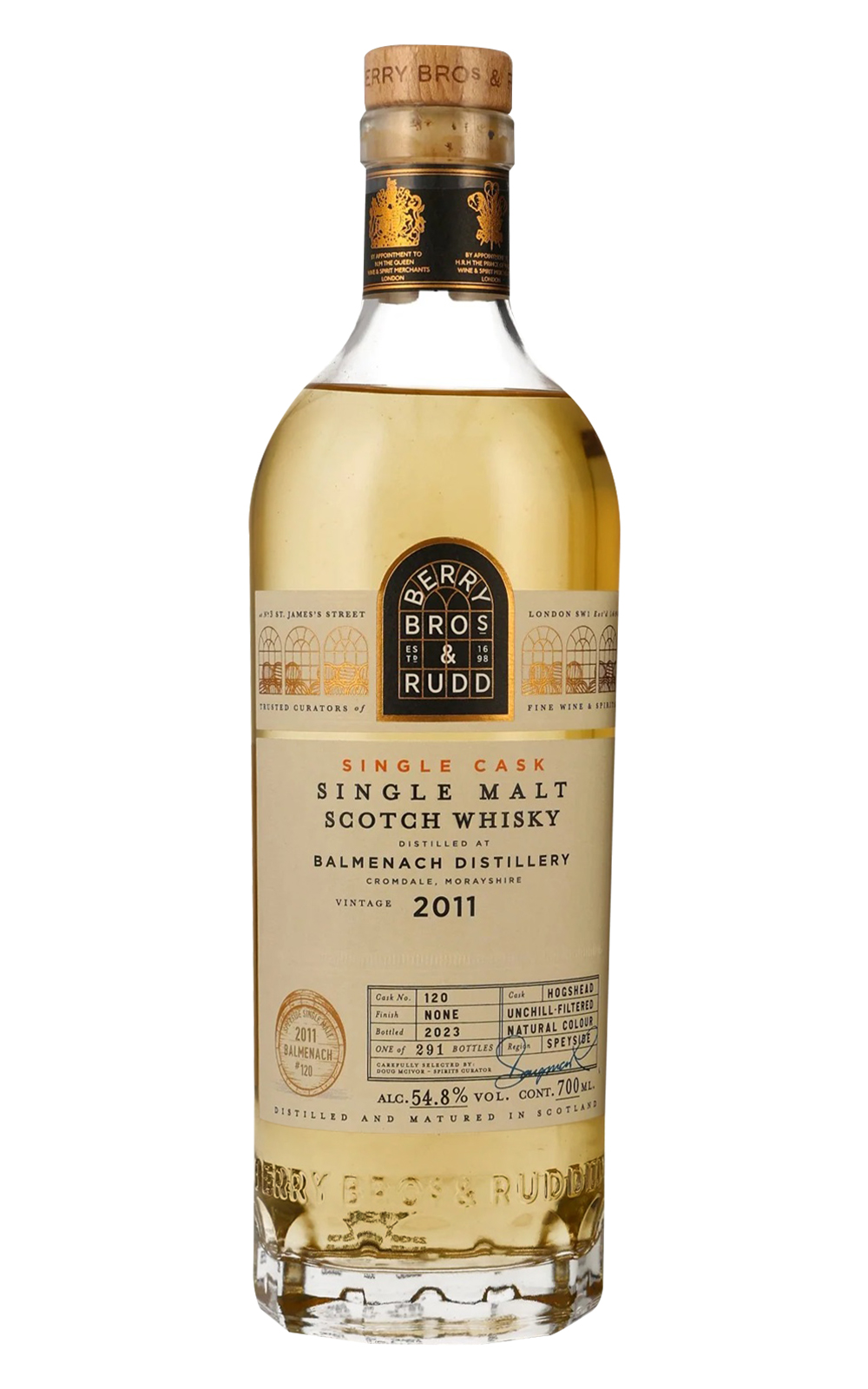 Berry Bros Rudd Single Cask Balmenach 2011 120 Single Malt Scotch Whisky 貝瑞兄弟與洛德 單桶系列 包曼納克 2011 120 單一麥芽蘇格蘭威士忌