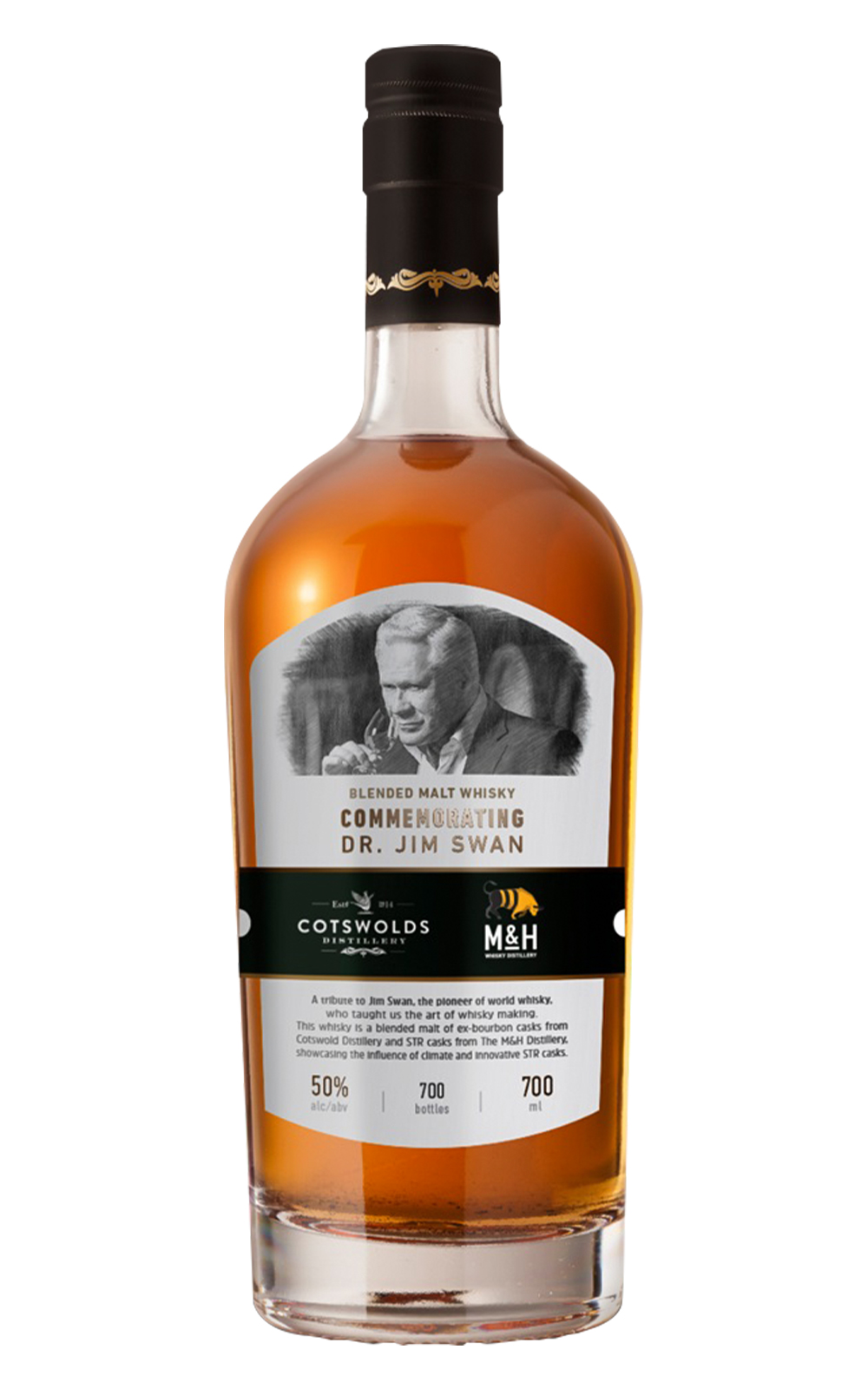 Milk Honey Whisky Distillery Cotswolds X M H Dr Jim Swan Blended Malt Whisky 奶與蜜蒸餾廠 柯茲沃 X 奶與蜜 Dr Jim Swan紀念版 調和麥芽威士忌