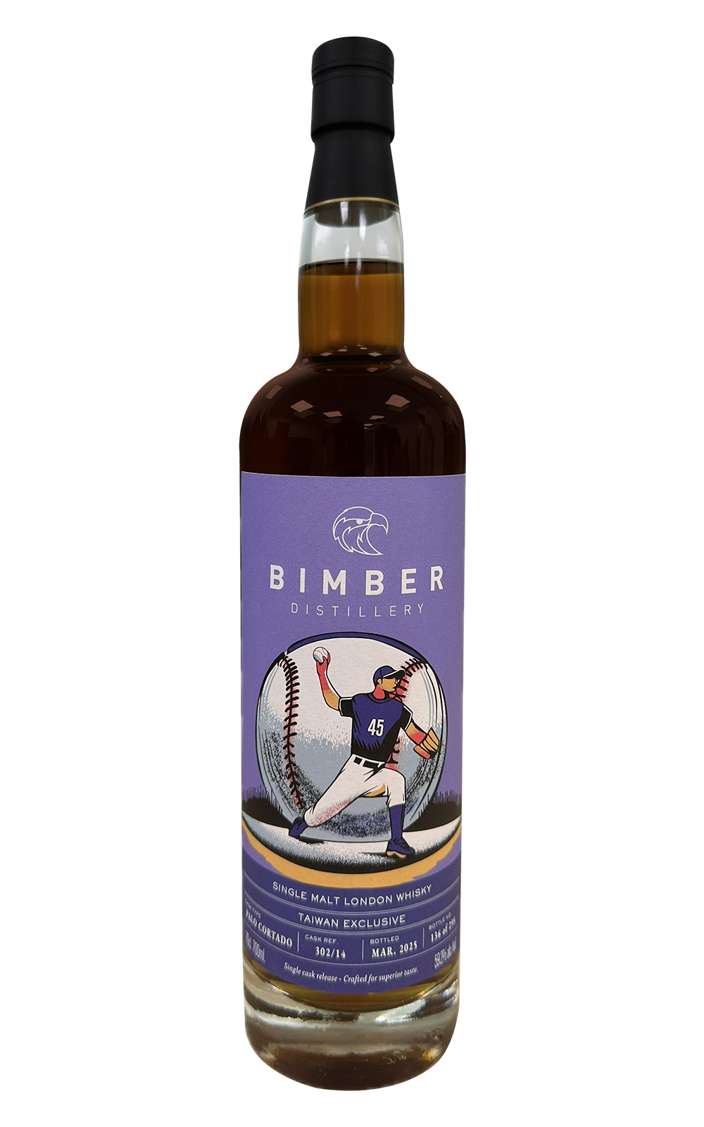 Bimber Distillery Palo Cortado Cask 302 14 Single Malt London Whisky 2025 Taiwan Edition 賓堡蒸餾廠 帕羅科塔多雪莉桶 302 14 單一麥芽倫敦威士忌原酒 2025台灣版