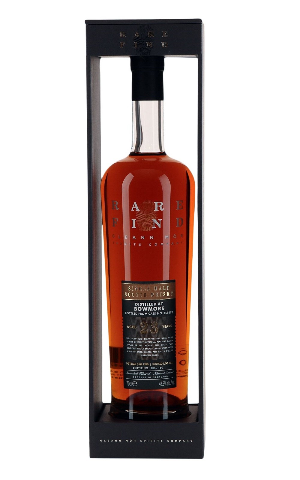 Gleann Mor Rare Find Bowmore 1998 Aged 23 Years Single Malt Scotch Whisky 格陵威士忌集團 臻鑽 波摩 1998 雪莉桶 23年單一麥芽蘇格蘭威士忌