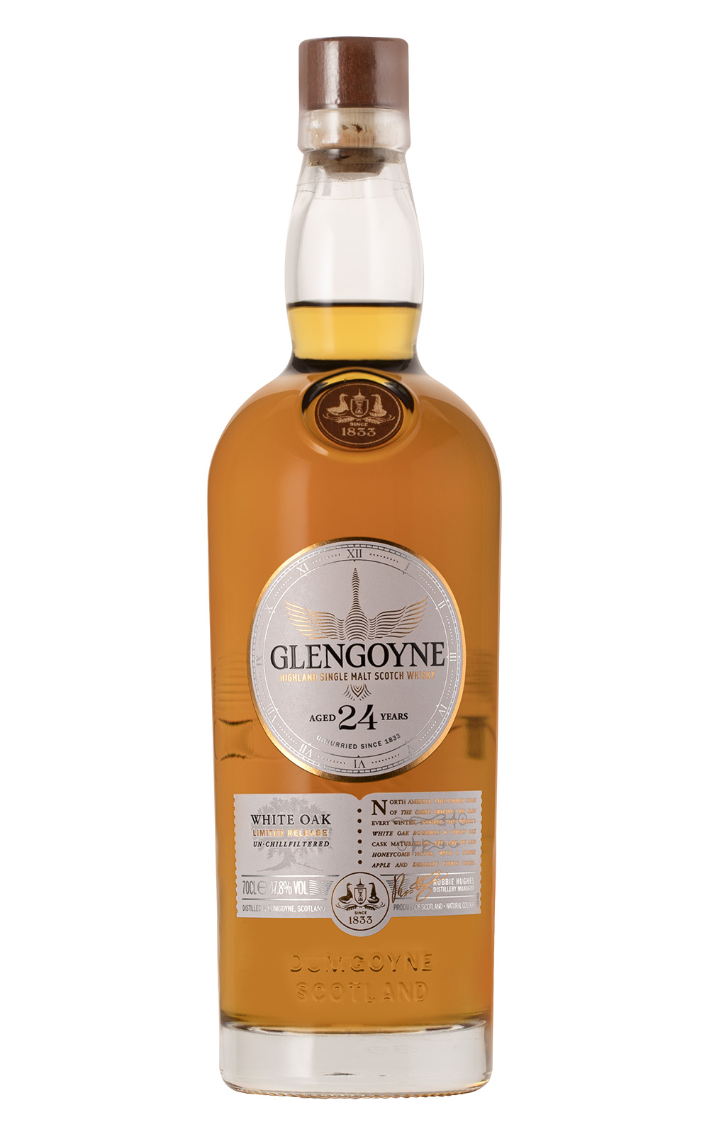 Glengoyne Distillery Aged 24 Years White Oak Highland Single Malt Scotch Whisky 格蘭哥尼 24年 白橡木 高地 單一麥芽蘇格蘭威士忌