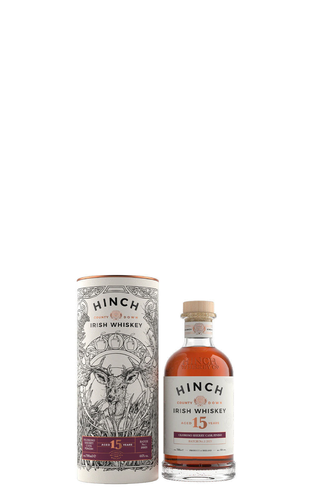 Hinch Distillery Aged 15YO Oloroso Sherry Cask Finish Irish Whiskey 星崎蒸餾廠 雪莉桶15年 愛爾蘭威士忌
