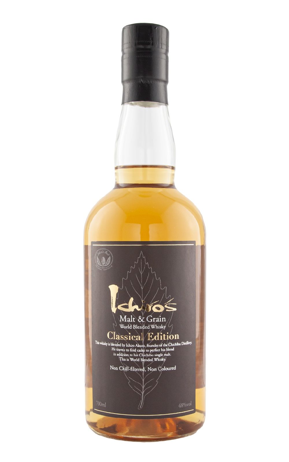 Chichibu Distillery Ichiro s Malt Grain World Blended Whisky Classical Edition black 秩父蒸餾廠 黑葉 世界調和威士忌 經典版