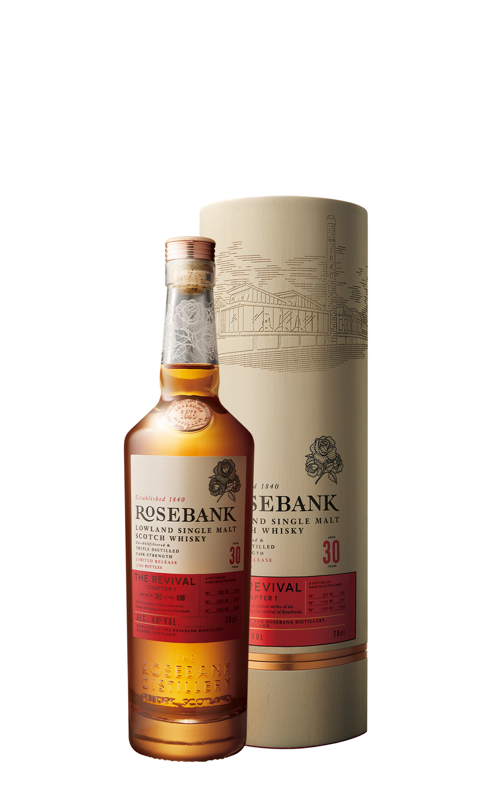 Rosebank Distillery The Revival Chapter 1 Aged 30 Years Lowland