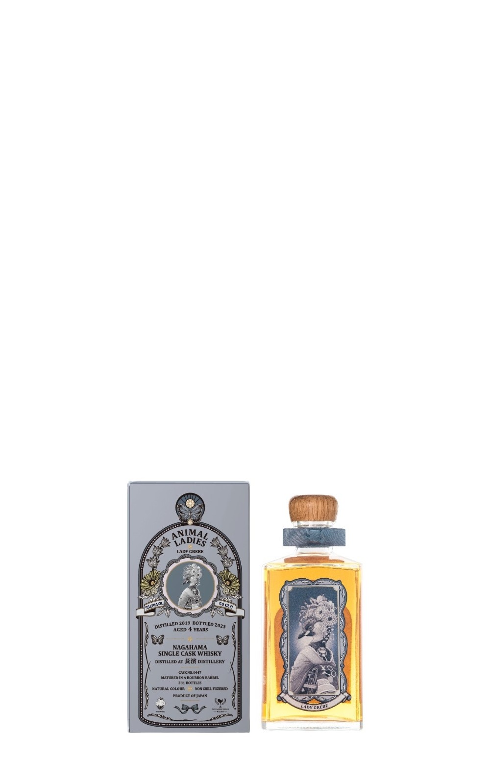 The Whiskyfind Animal Ladies Lady Grebe Nagahama 2019 Aged 4 Years Single Cask Whisky 威士忌坊 動物夫人系列 小鸊鷉夫人 長濱2019 4年單桶日本威士忌