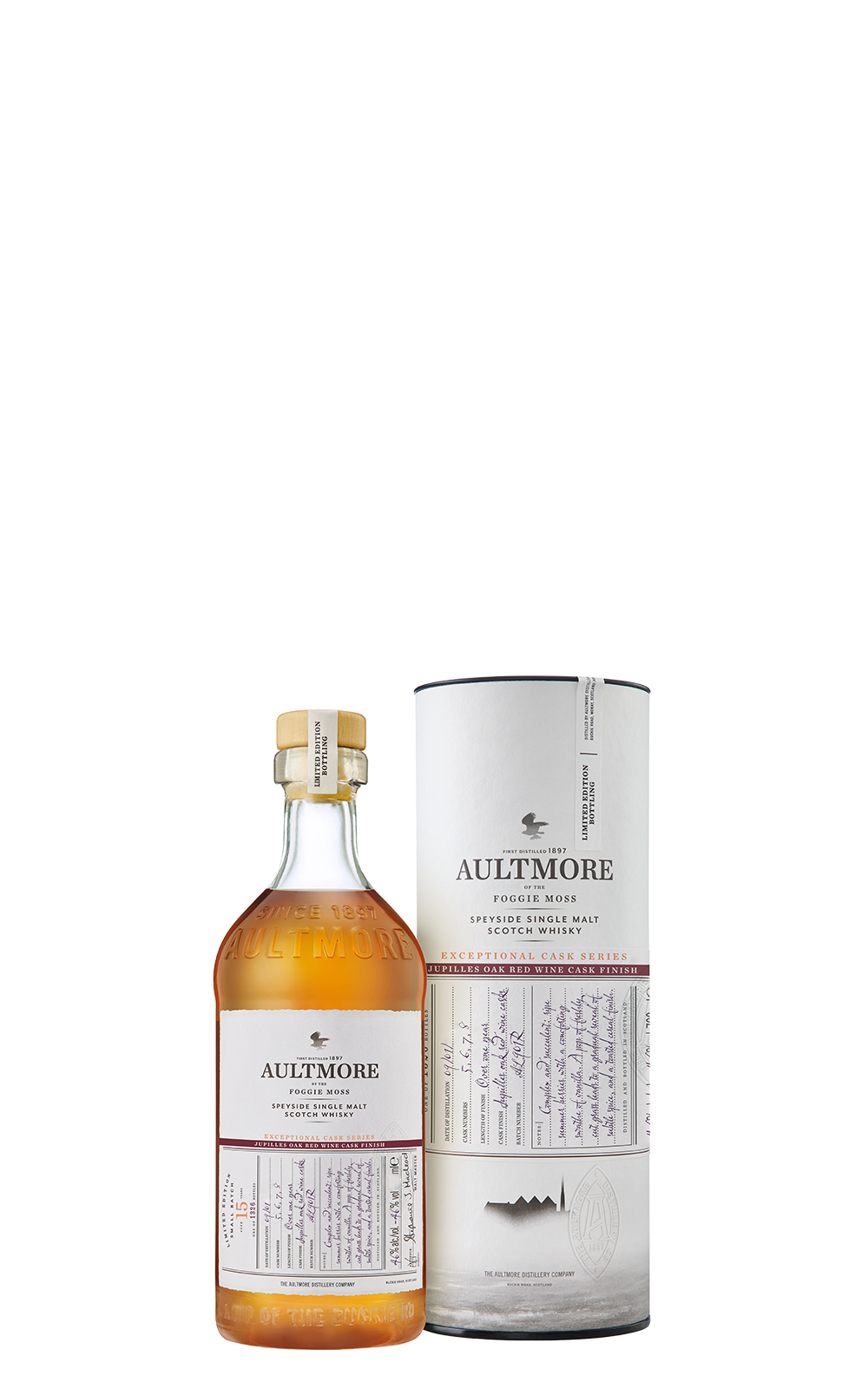 Aultmore Exceptional Cask Jupille Oak Red Wine Cask Aged 15 Years Speyside Single Malt Scotch Whisky 雅墨 珍稀選桶系列 朱佩爾紅酒桶 15年斯佩賽單一麥芽蘇格蘭威士忌