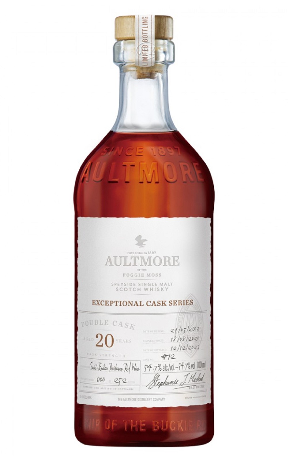 Aultmore Exceptional Cask Series Saint Émilion Wine Cask Aged 20 Years Speyside Single Malt Scotch Whisky 雅墨 珍稀選桶系列 聖愛美濃紅酒桶 20年斯佩賽單一麥芽蘇格蘭威士忌