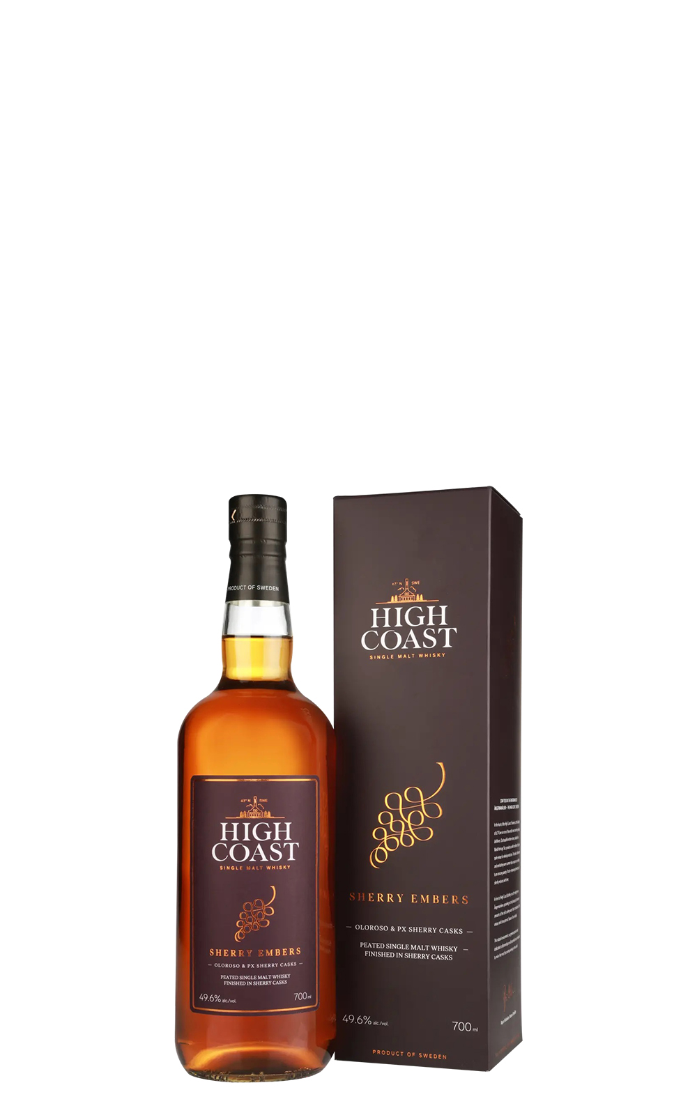 High Coast Distillery Sherry Embers Oloroso PX Sherry Casks Single Malt Whisky 瑞典高岸蒸餾廠 焰雪莉 Oloroso PX雪莉桶 單一麥芽威士忌