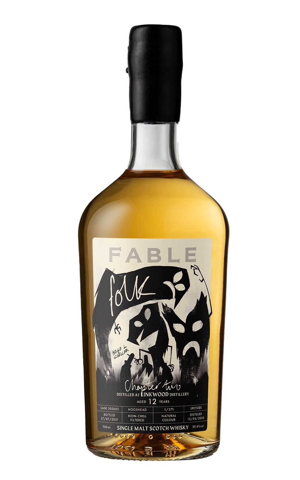 FABLE Chapter Two Folk Linkwood 2008 305605 Aged 12 Years Single Malt Scotch Whisky 闇影傳說 第二章島民 林肯伍德 2008 305605 12年單一麥芽蘇格蘭威士忌