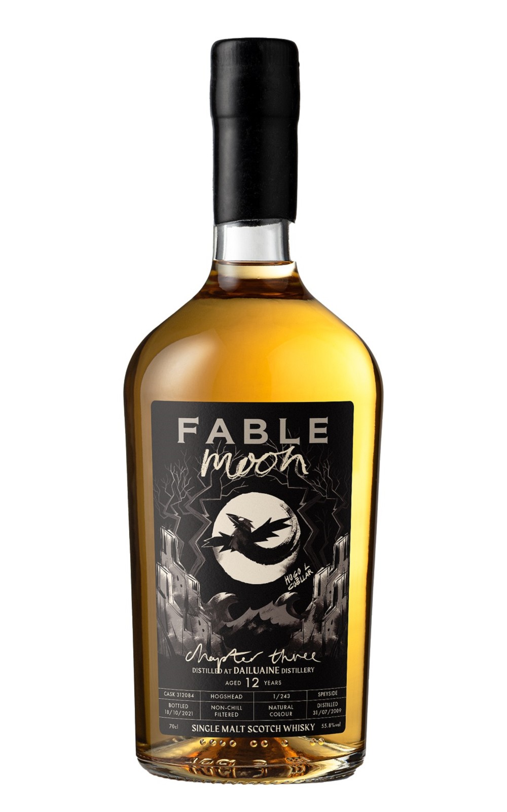 FABLE Chapter Three Moon Dailuaine 2009 312084 Aged 12 Years Single Malt Scotch Whisky 闇影傳說 第三章月光 大雲 2009 312084 12年單一麥芽蘇格蘭威士忌