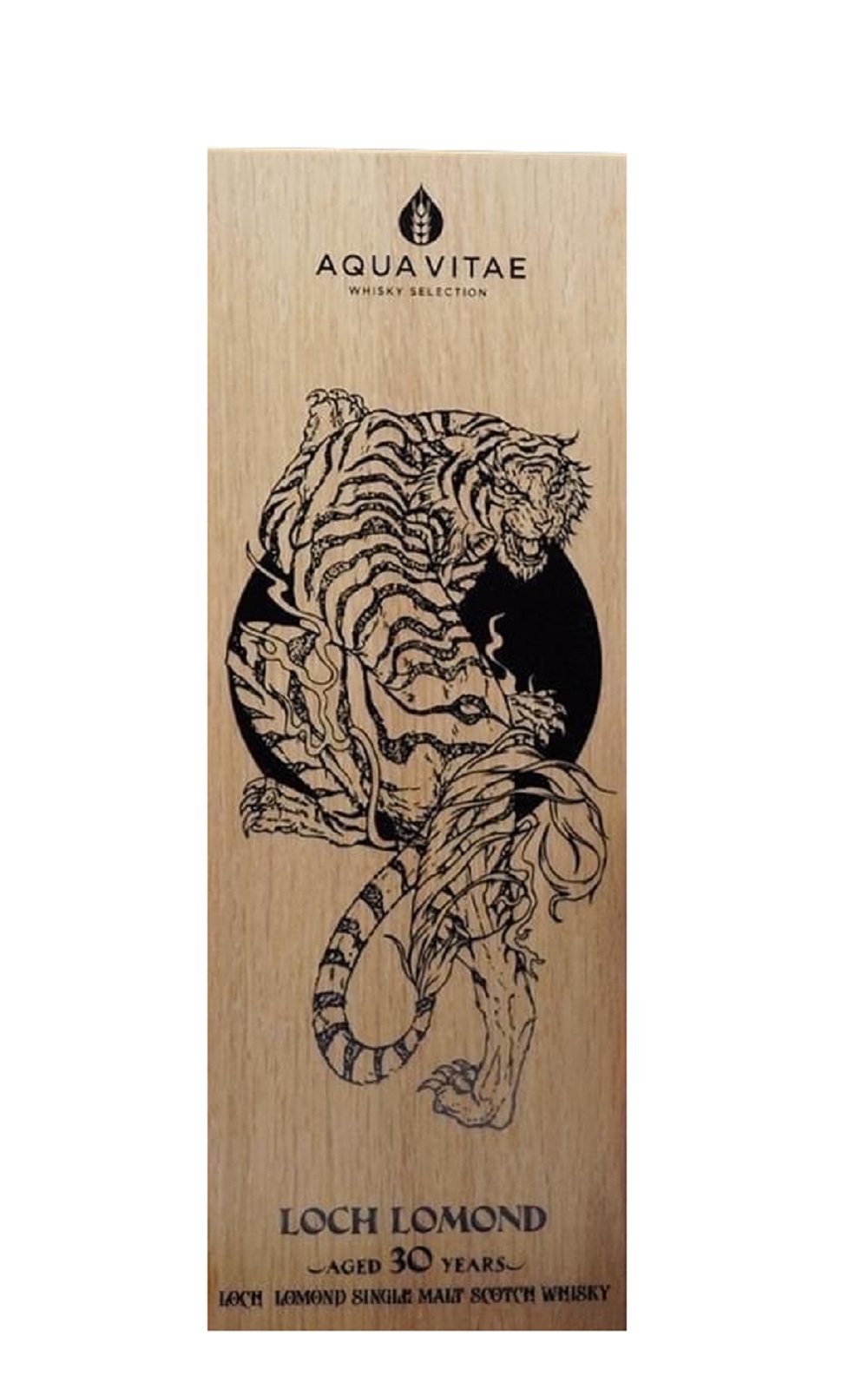Aqua Vitae Whisky Selection Loch Lomond Old Rhosdhu 1990 Aged 30 Years Single Malt Scotch Whisky 生命之泉裝瓶廠 祥瑞系列 白虎 勇氣 羅曼德湖 1990 30年單一麥芽蘇格蘭威士忌