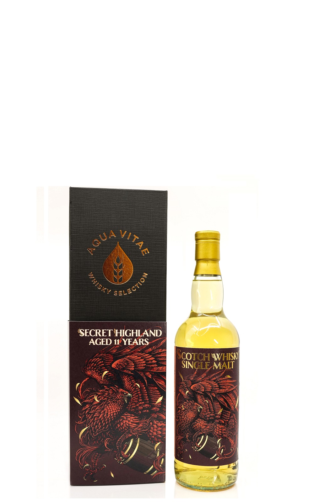 Aqua Vitae Whisky Selection Secret Highland 2010 Aged 11 Years Single Malt Scotch Whisky 生命之泉裝瓶廠 護酒神獸系列 獅鷲 秘密高地 2010 11年單一麥芽蘇格蘭威士忌