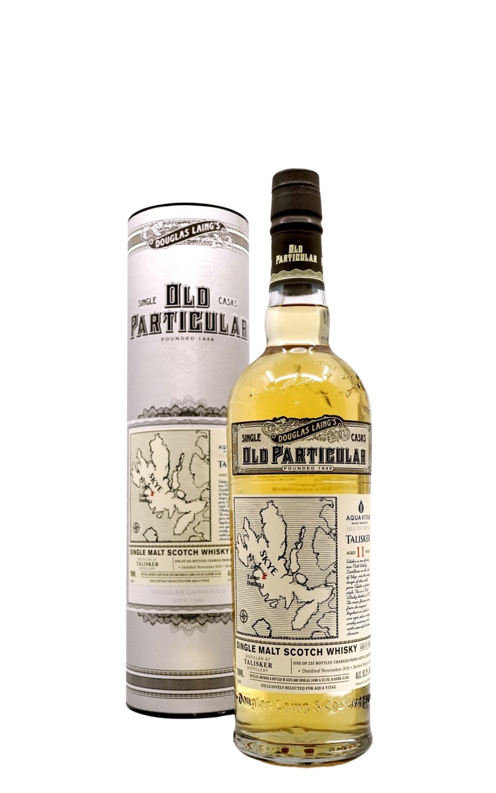 Aqua Vitae Whisky Selection Talisker 2010 Aged 11 Years Single Malt Scotch Whisky 生命之泉裝瓶廠 泰斯卡 2010 11年單一麥芽蘇格蘭威士忌