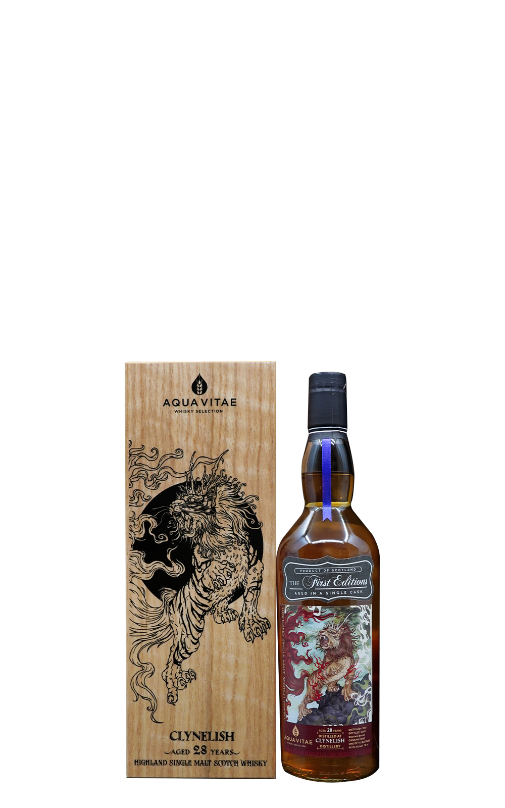 Aqua Vitae Whisky Selection Clynelish 1993 Aged 28 Years Highland Single Malt Scotch 生命之泉裝瓶廠 祥瑞之獸外傳系列 騶吾 健康 克里尼利基 1993 28年高地單一麥芽蘇格蘭威士忌