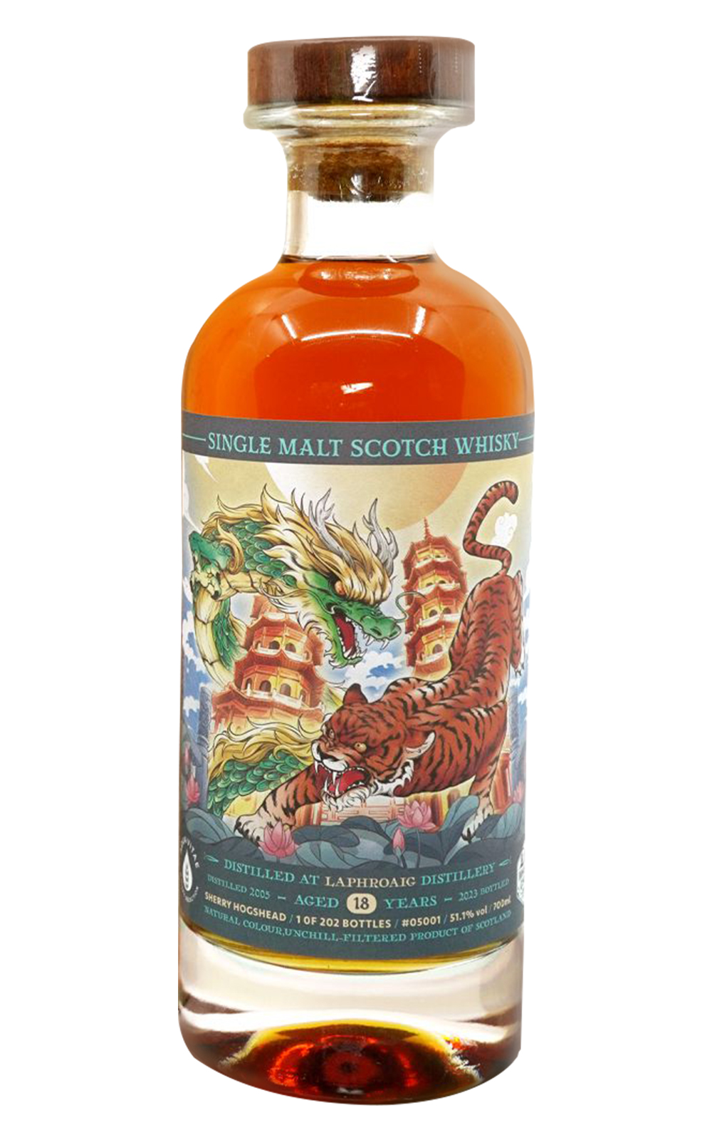 Aqua Vitae Whisky Selection Laphroaig 2005 Aged 18 Years Single Malt Scotch Whisky 生命之泉裝瓶廠 拉弗格 2005 18年單一麥芽蘇格蘭威士忌