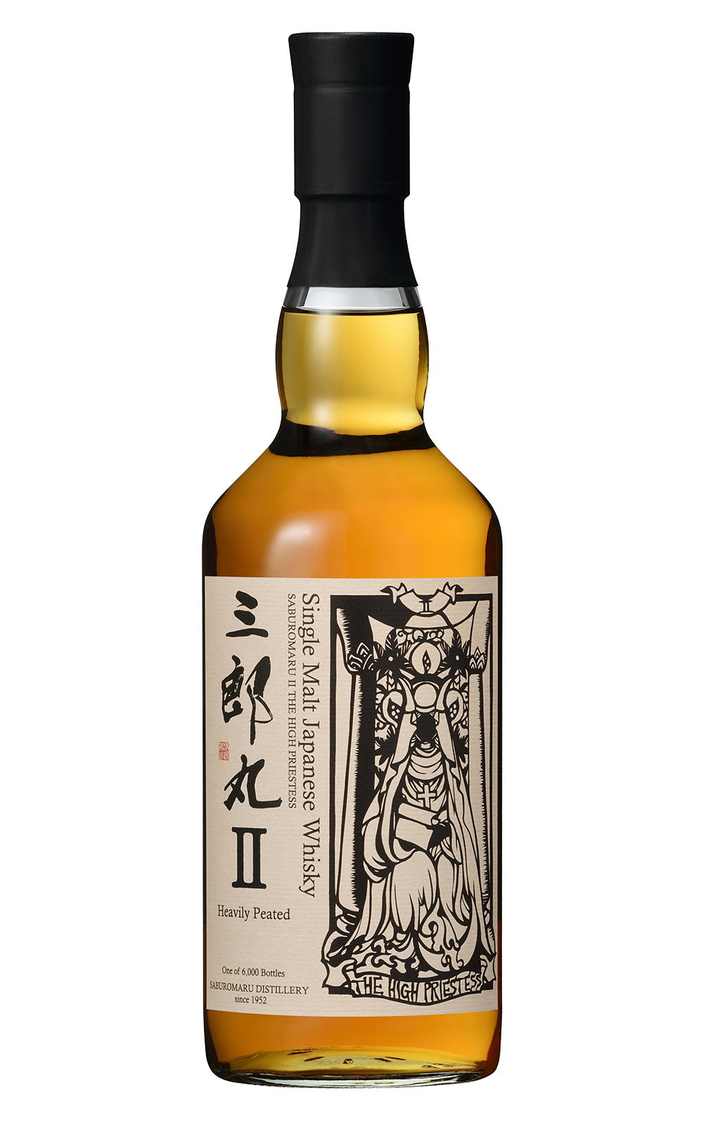 Saburomaru Distillery Saburomaru II The High Priestess Heavily Islay Peated Single Malt Japanese Whisky 三郎丸蒸餾廠 塔羅牌系列 二號女祭司 單一麥芽日本威士忌