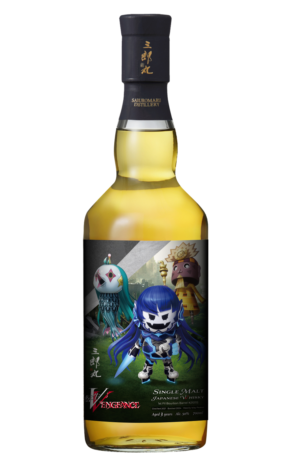 Saburomaru Distillery Vengeance Type Devils 210115 Single Malt Japanese Whisky 三郎丸蒸餾廠 真・女神轉生 V Vengeance 惡魔 210115 單一麥芽日本威士忌