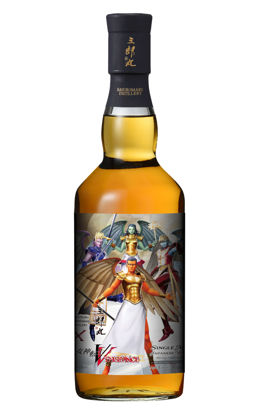 Saburomaru Distillery Vengeance Type Angels 210011 Single Malt Japanese Whisky 三郎丸蒸餾廠 真・女神轉生 V Vengeance 天使 210011 單一麥芽日本威士忌