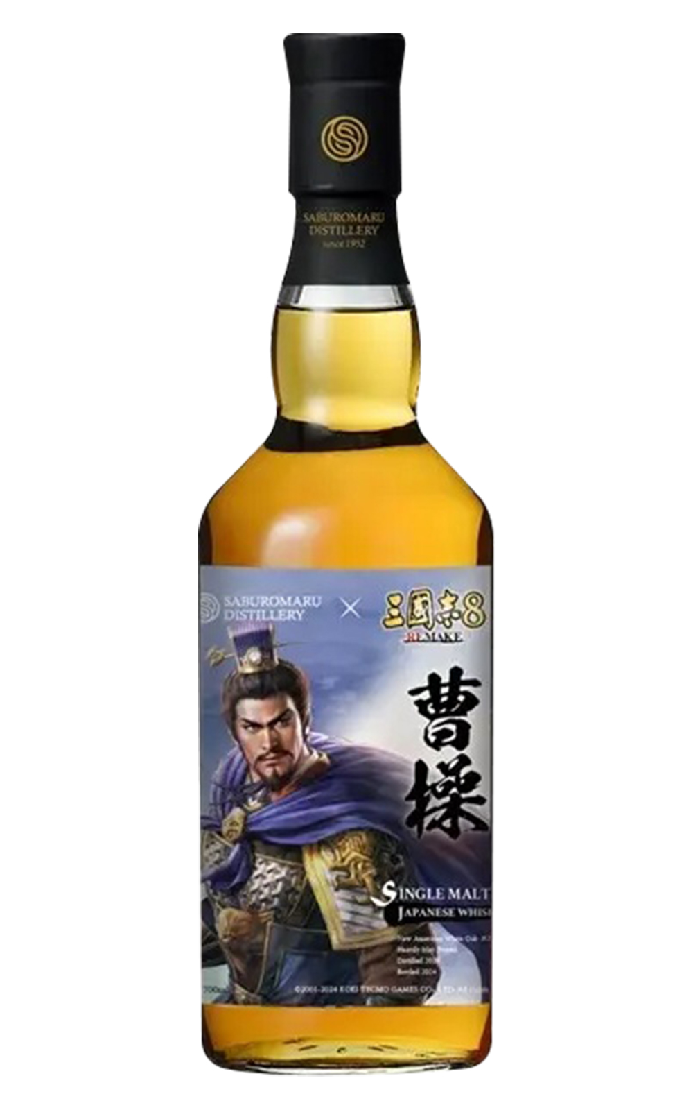 Saburomaru Distillery 三國志 8 REMAKE 聯名系列 曹操 Single Cask 200128 Single Malt Japanese Whisky 三郎丸蒸餾廠 三國志 8 REMAKE 聯名系列 曹操 單桶 200128 單一麥芽日本威士忌
