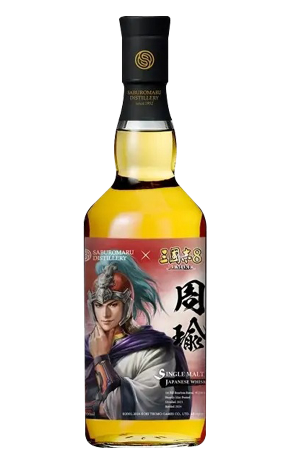 Saburomaru Distillery 三國志 8 REMAKE 聯名系列 周瑜 Single Cask 210150 Single Malt Japanese Whisky 三郎丸蒸餾廠 三國志 8 REMAKE 聯名系列 周瑜 單桶 210150 單一麥芽日本威士忌
