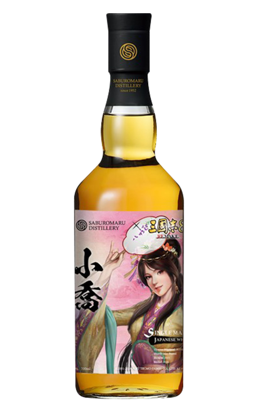 Saburomaru Distillery 三國志 8 REMAKE 聯名系列 小喬 Single Cask 210059 Single Malt Japanese Whisky 三郎丸蒸餾廠 三國志 8 REMAKE 聯名系列 小喬 單桶 210059 單一麥芽日本威士忌