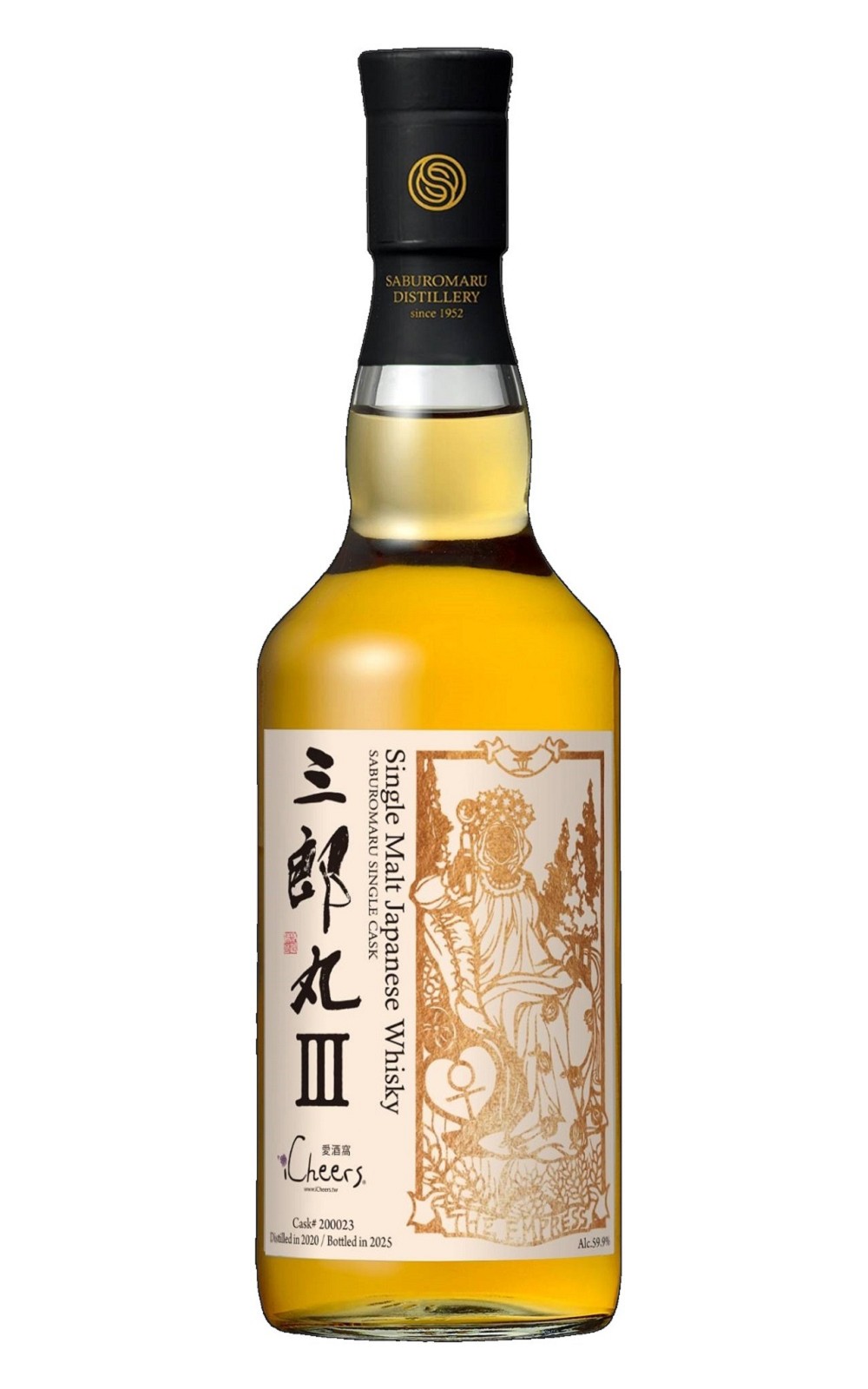 Saburomaru Distillery Saburomaru III The Empress Single Malt Japanese Whisky Cask 200023 三郎丸蒸餾廠 塔羅牌系列 三號女皇 單一麥芽日本威士忌 iCheers限定單桶 200023