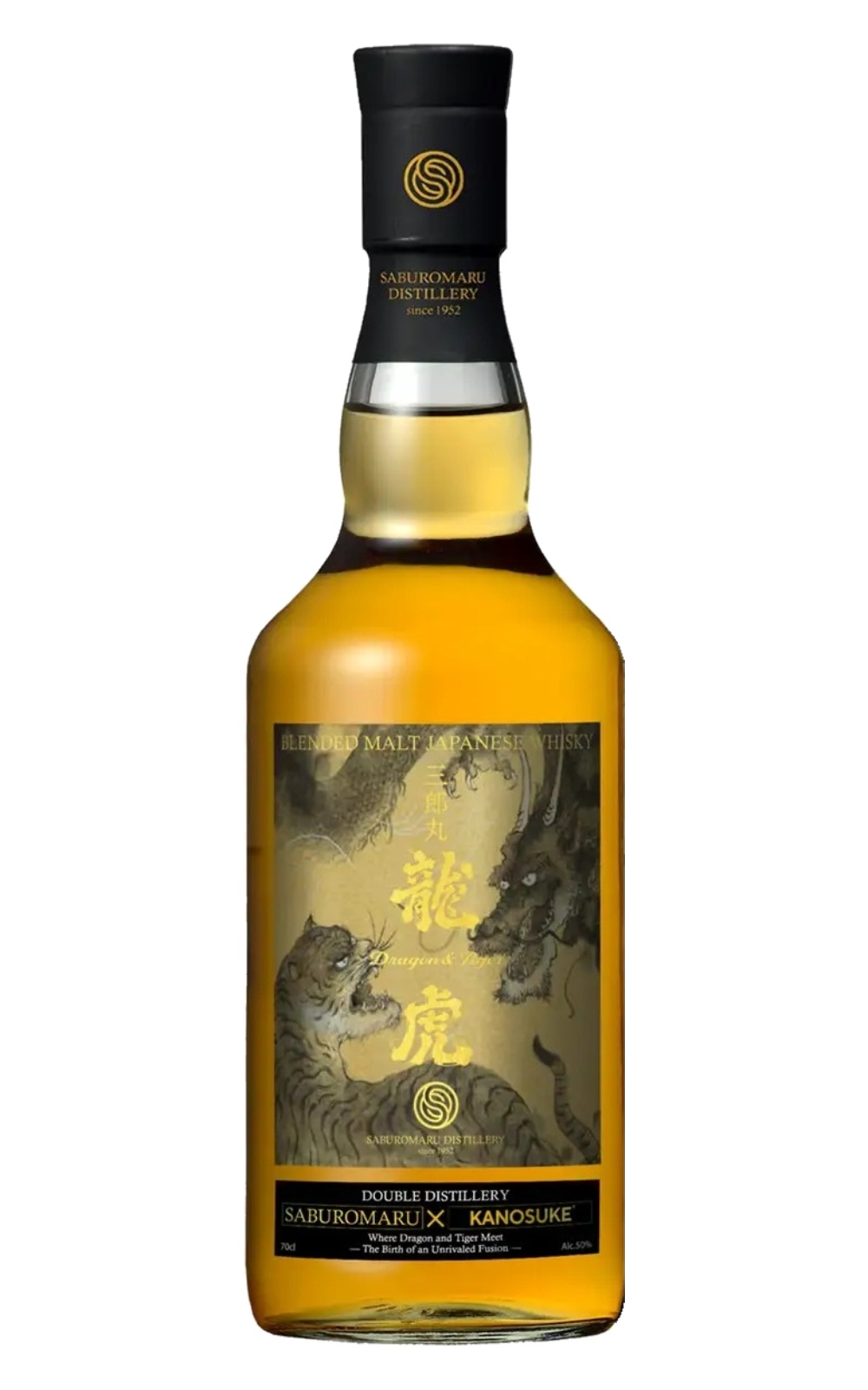Saburomaru Distillery Dragon Tiger Blended Malt Japanese Whisky Saburomaru X Kanosuke 三郎丸蒸餾廠 龍虎 調和麥芽日本威士忌 三郎丸 X 嘉之助
