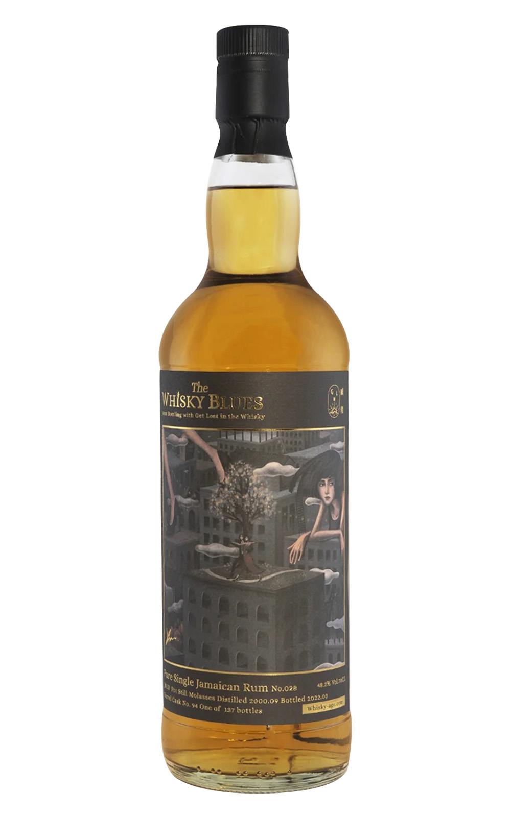 The Whisky Blues No 028 JMLR 2000 21 Years Old Pure Single Jamaican Rum 威士忌藍調 No 028 JMLR 2000 21年牙買加蘭姆酒