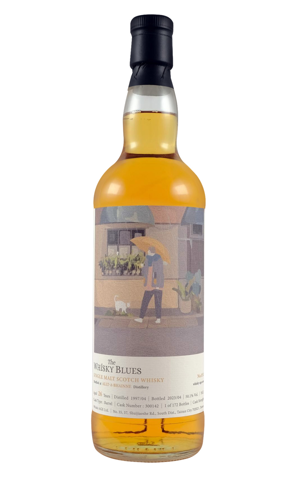 The Whisky Blues No 051 Allt A Bhainne 1997 Aged 26 Years Single Malt Scotch Whisky 威士忌藍調 No 051 奧特班尼1997 26年單一麥芽蘇格蘭威士忌