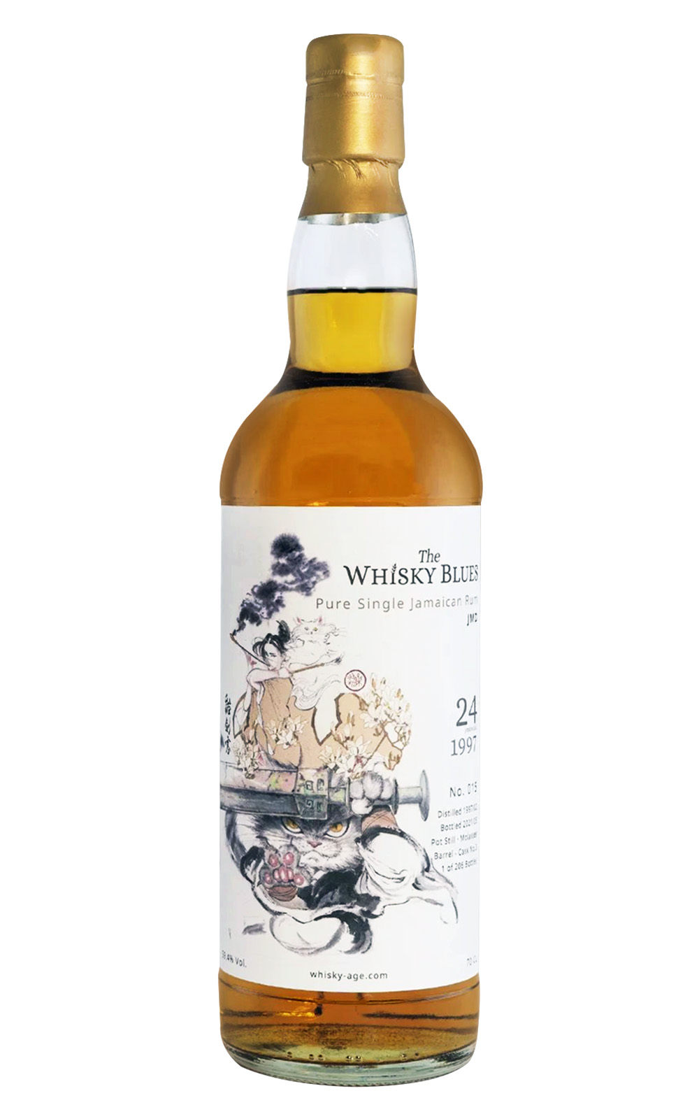The Whisky Blues No 015 JMD 1997 24 Years Old Jamaican Rum 威士忌藍調 No 015 JMD 1997 24年牙買加蘭姆酒