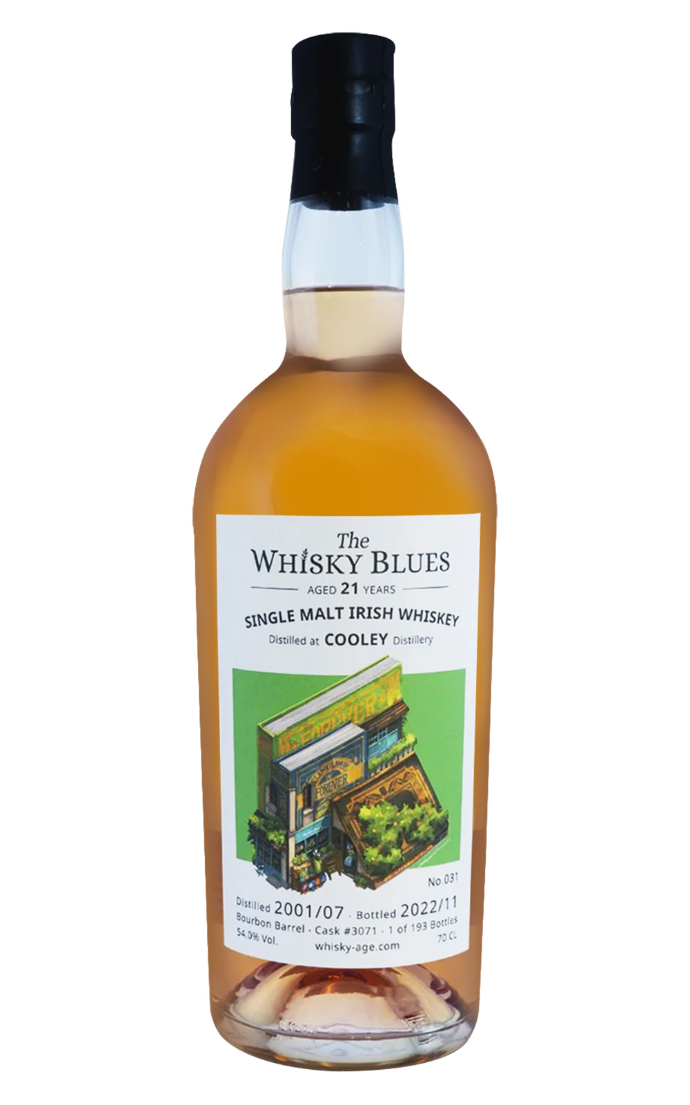 The Whisky Blues No 031 Cooley 2001 Aged 21 Years Single Malt Irish Whisky 威士忌藍調 No 031 庫利 2001 21年單一麥芽愛爾蘭威士忌