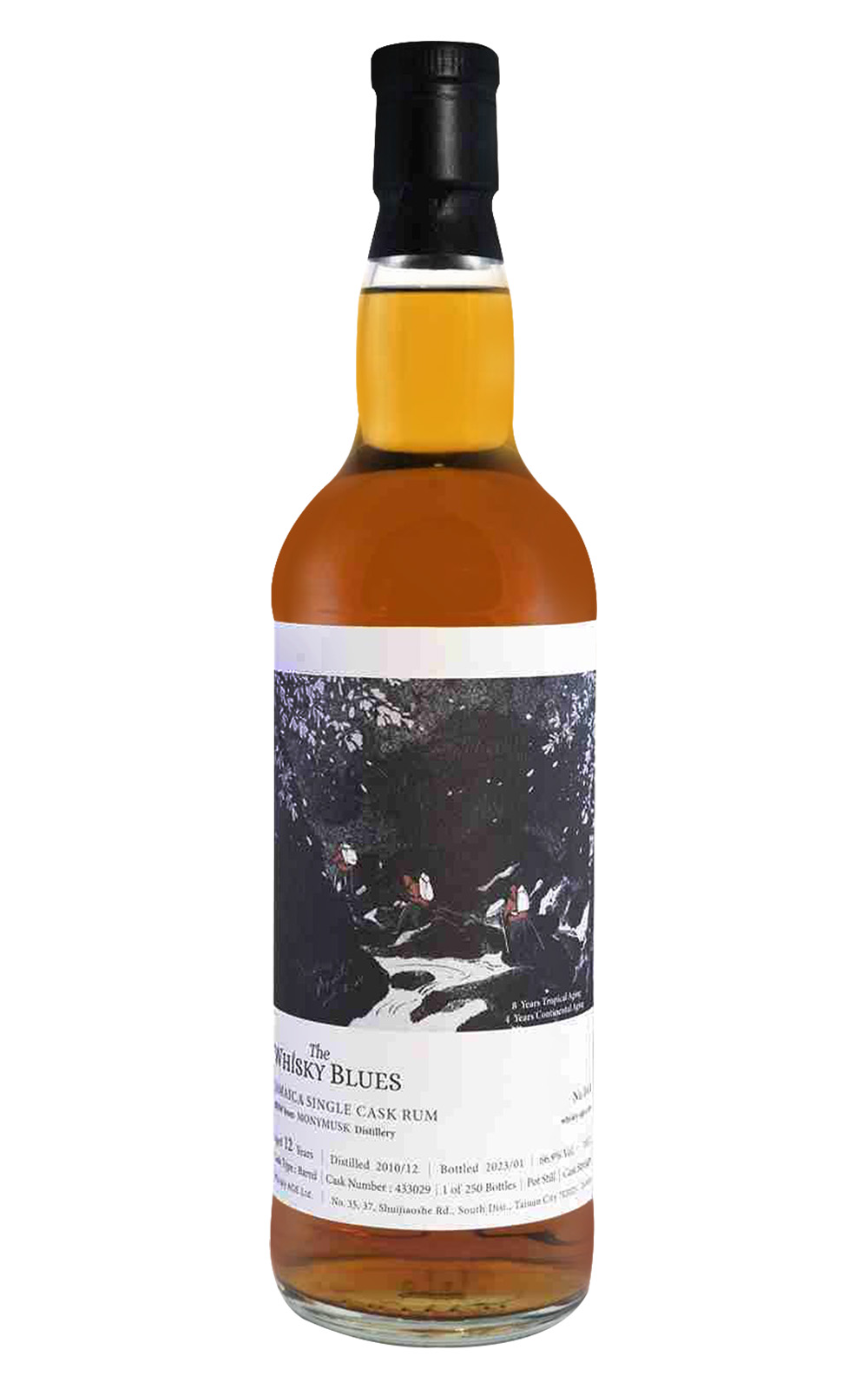 The Whisky Blues No 044 MMW from Monymusk 2010 Aged 12 Years Jamaica Rum 威士忌藍調 No 044 慕尼穆斯克 MMW 2010 12年牙買加蘭姆酒