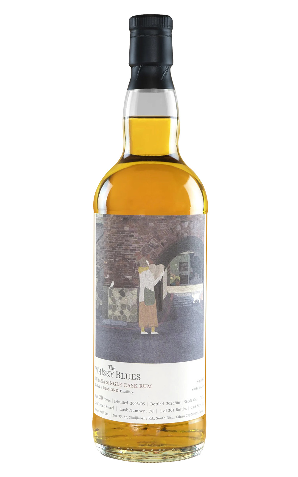 The Whisky Blues No 053 Diamond 2003 Aged 20 Years Guyana Rum 威士忌藍調 No 053 鑽石 2003 20年蓋亞那蘭姆酒