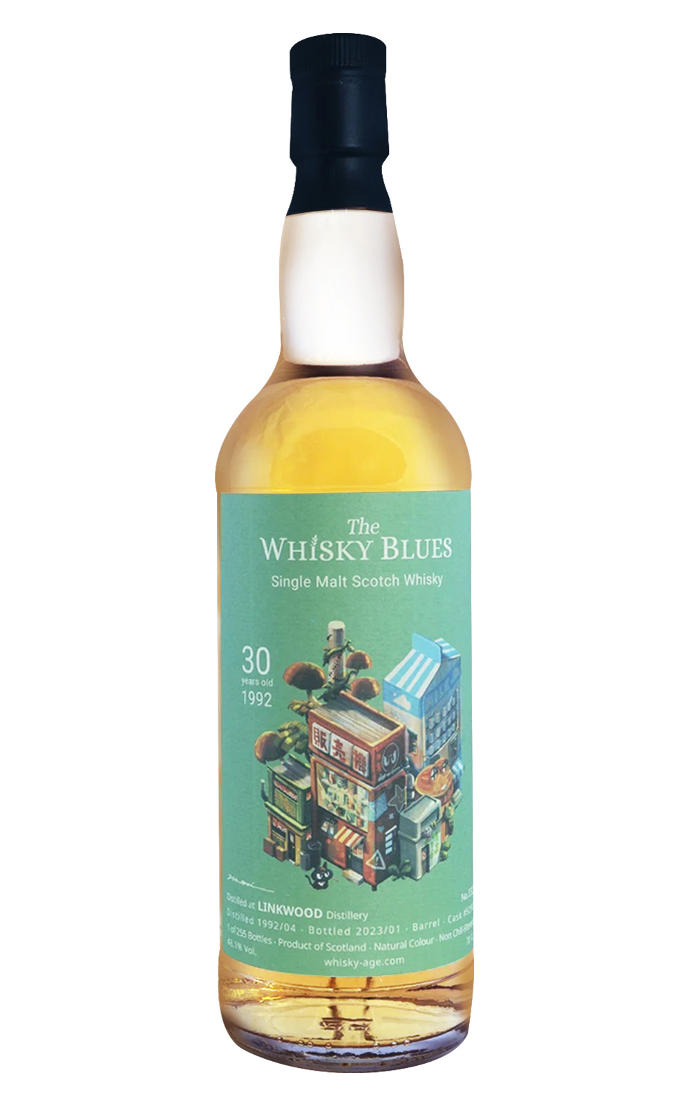 The Whisky Blues 損標品 No 032 Linkwood 1992 30 Years Old Single Malt Scotch Whisky 威士忌藍調 損標品 No 032 林肯伍德 1992 30年單一麥芽蘇格蘭威士忌
