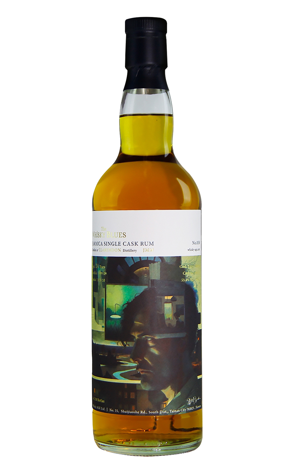 The Whisky Blues No 058 Clarendon JMM Monymusk 1999 Aged 24 Years Jamaican Single Cask Rum 威士忌藍調 No 058 克雷登 1999 24年牙買加單桶蘭姆酒