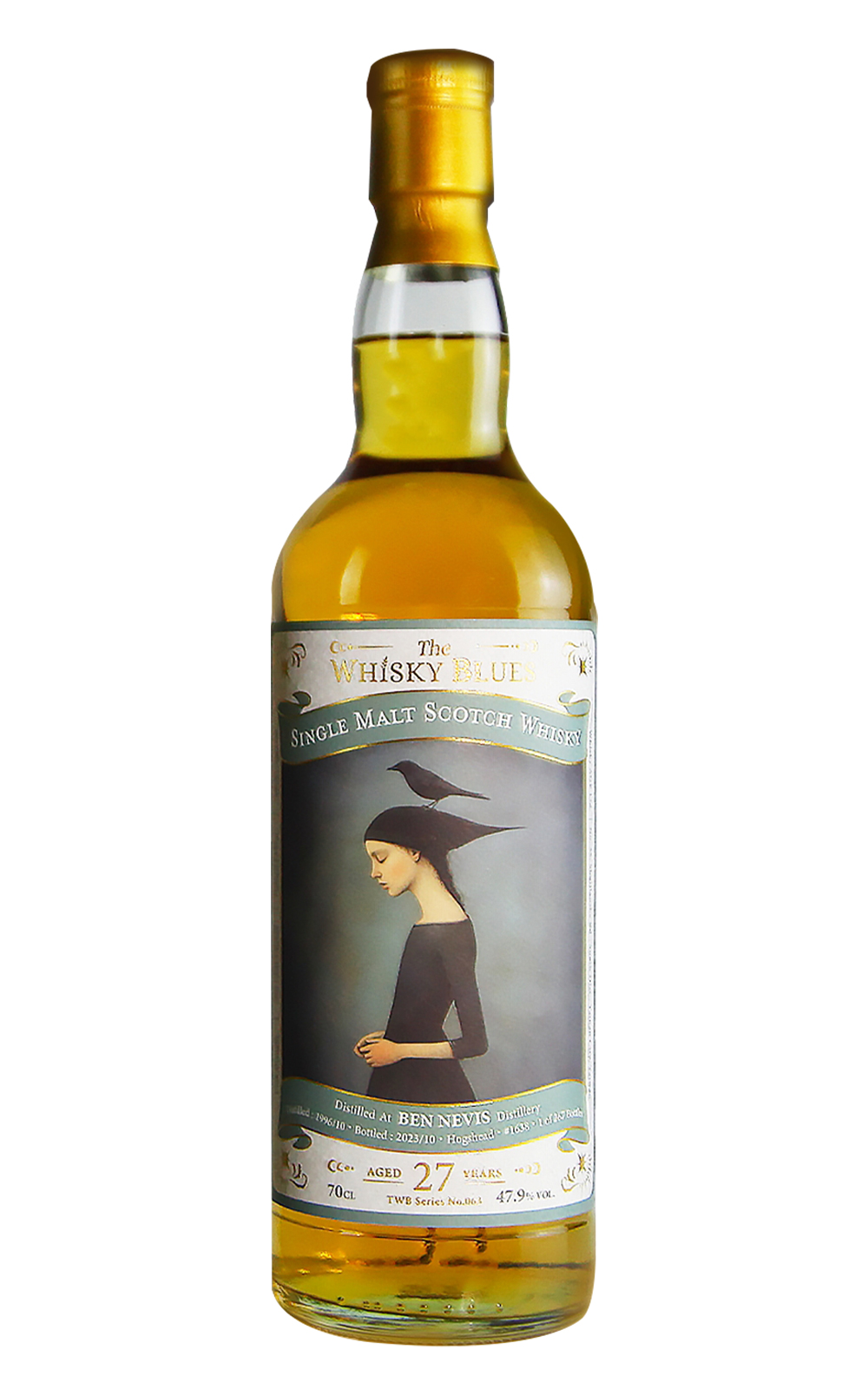The Whisky Blues No 063 Ben Nevis 1996 Aged 27 Years Single Malt Scotch Whisky 威士忌藍調 No 063 班尼富 1996 27年單一麥芽蘇格蘭威士忌